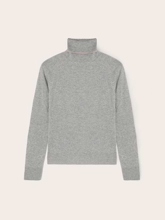 Cashmere turtleneck pullover