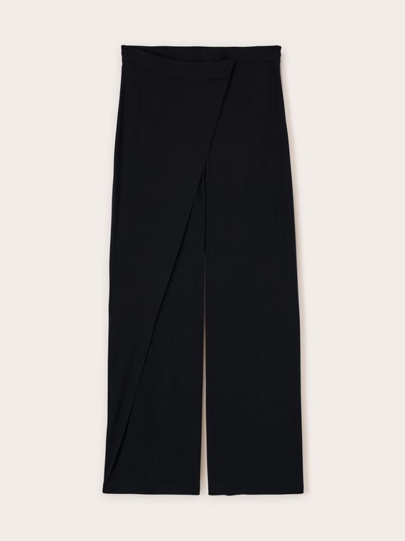 Pareo effect palazzo trousers