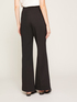 Solid-colour formal palazzo trousers image number 1