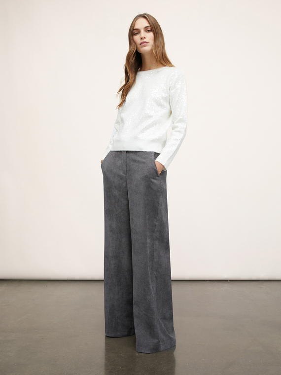 Corduroy palazzo trousers