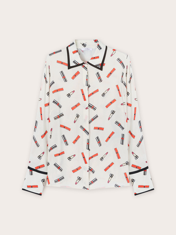 Lipstick pattern shirt