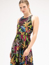 Vestito lungo tropical scollo all'americana image number 3