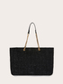 Shopping bag in tweed lurex image number 1