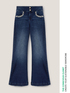 Loose jeans with crystal stone embroidery image number 4