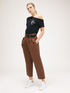 Trousers with pleats and belt image number 3