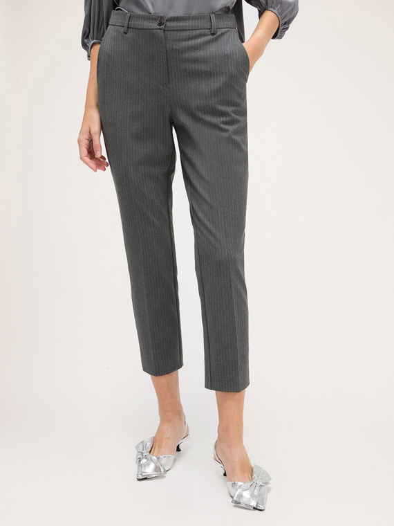 Regular pinstripe trousers