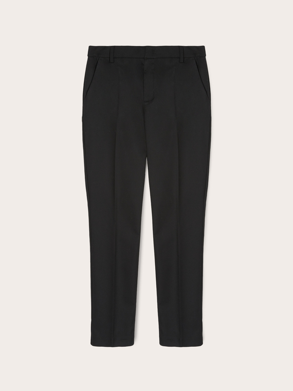 Polyviscose regular trousers