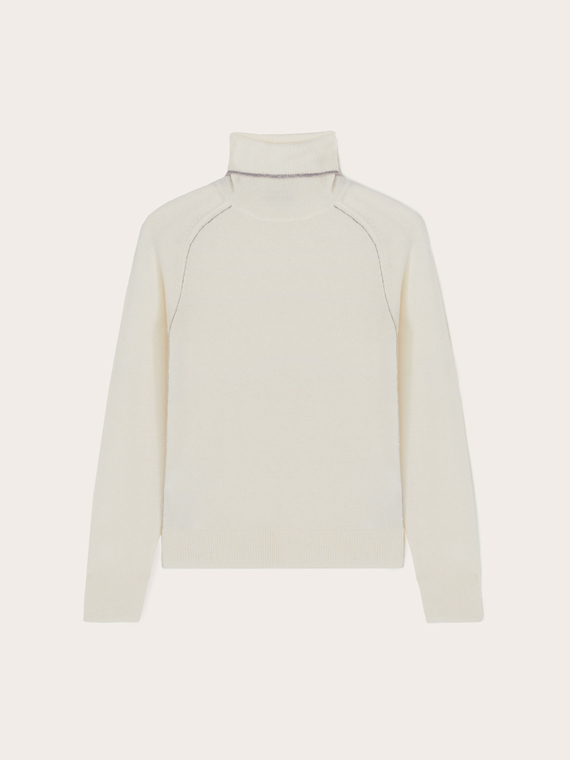 Cashmere turtleneck pullover