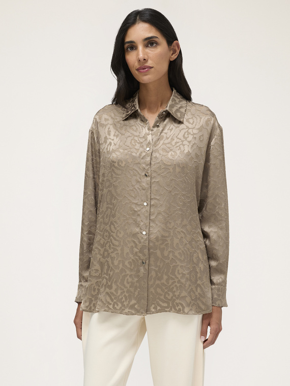 Devoré satin shirt