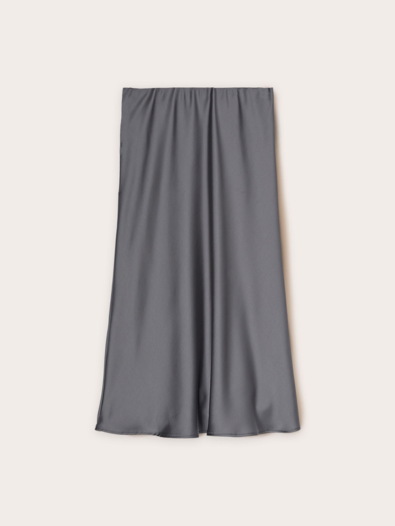 Satin midiskirt