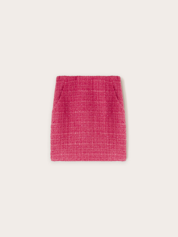 Short tweed skirt