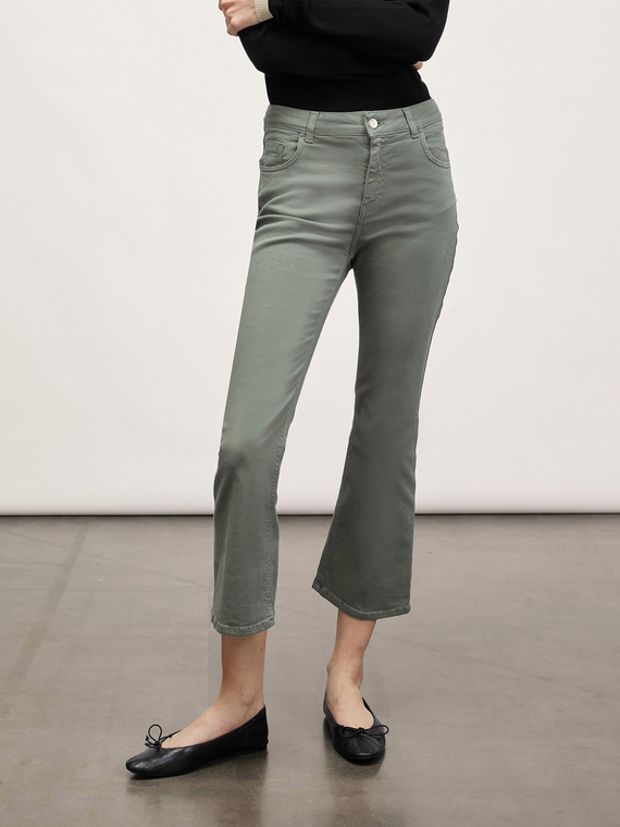 Pantalon kick flare en drill