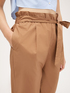 Carrot fit trousers with belt image number 2