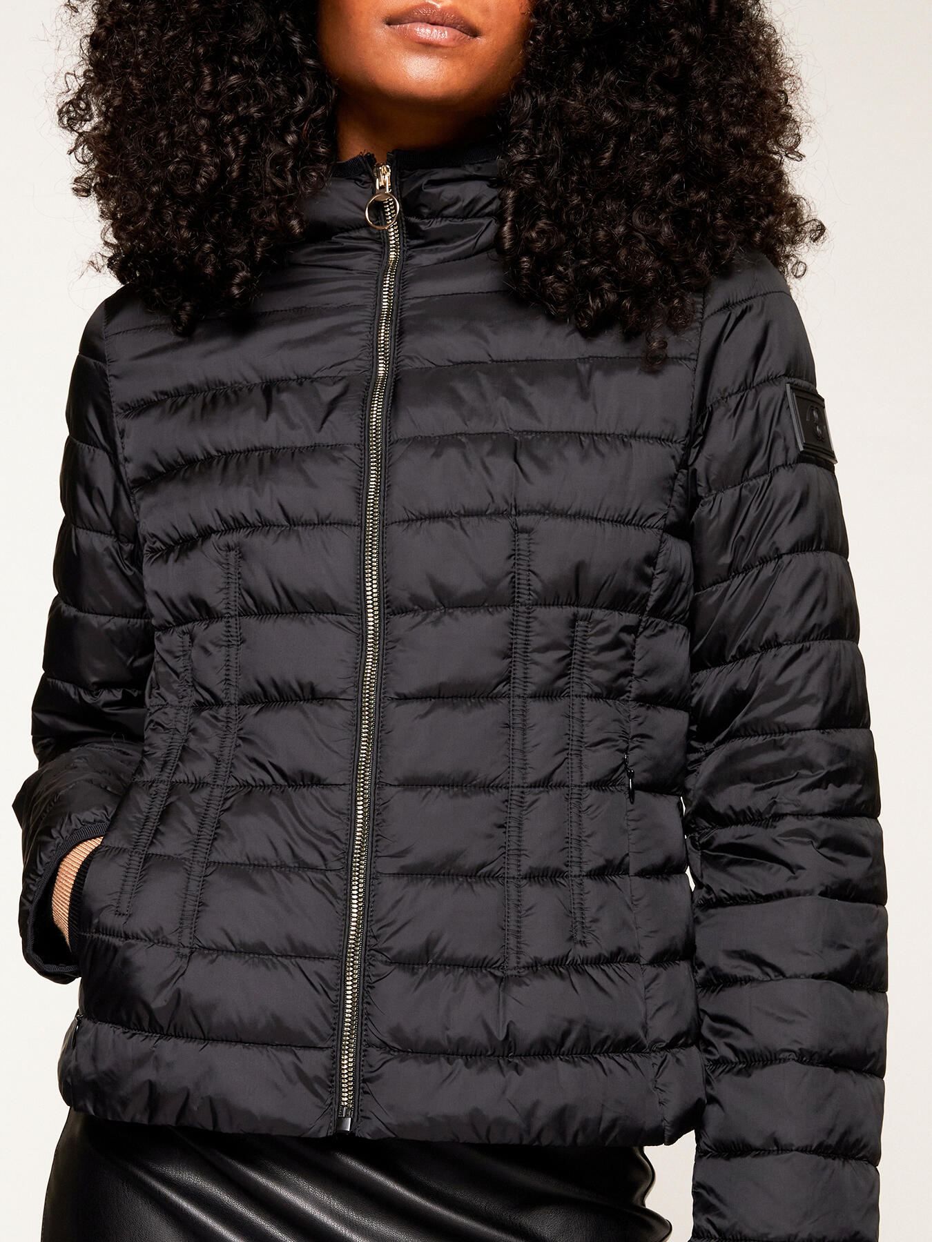 fitted lightweight down jacket