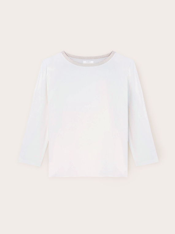 Basic dual fabric T-shirt