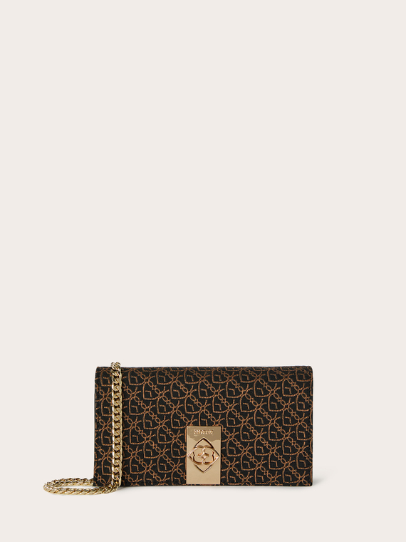 Heart pattern jacquard Wallet Bag