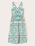 Midi-Kleid mit Foulard-Muster image number 4