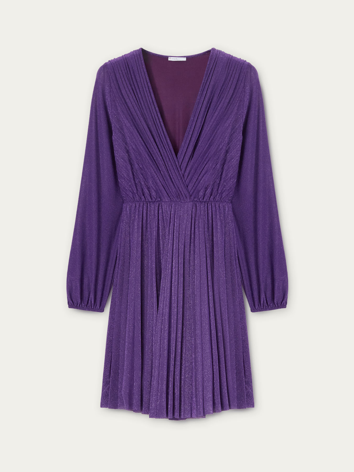 Robe plissée zara shops pourpre