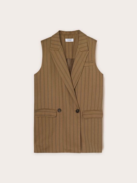 Gilet over gessato