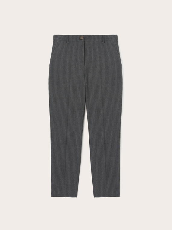 Regular pinstripe trousers