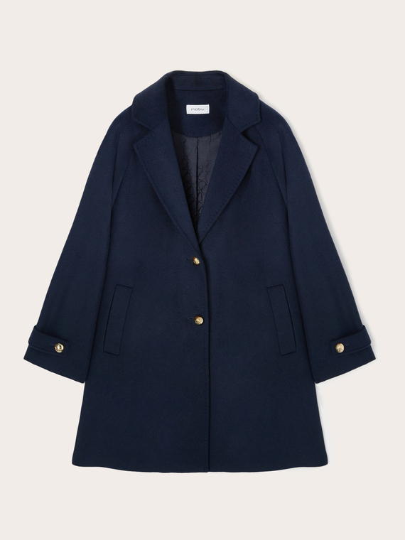 Wool blend cloth pea coat