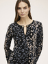 Vestito svasato in maglia jacquard lurex image number 3