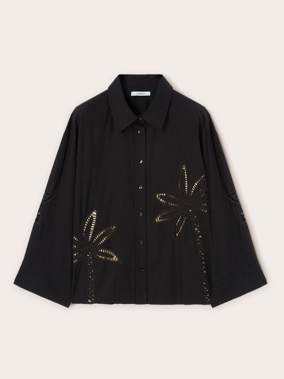 Oversized embroidered shirt