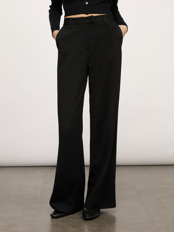 Solid colour palazzo trousers