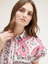 Foulard-patterned kimono shirt image number 2
