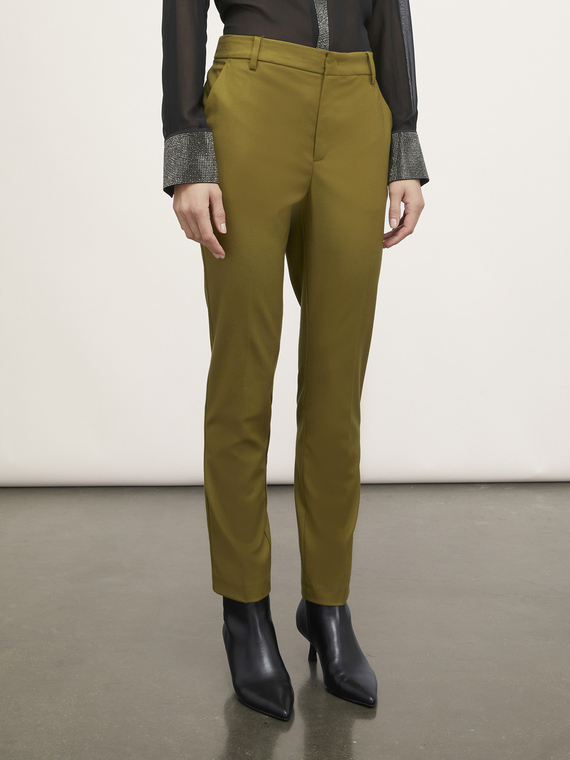 Polyviscose regular trousers