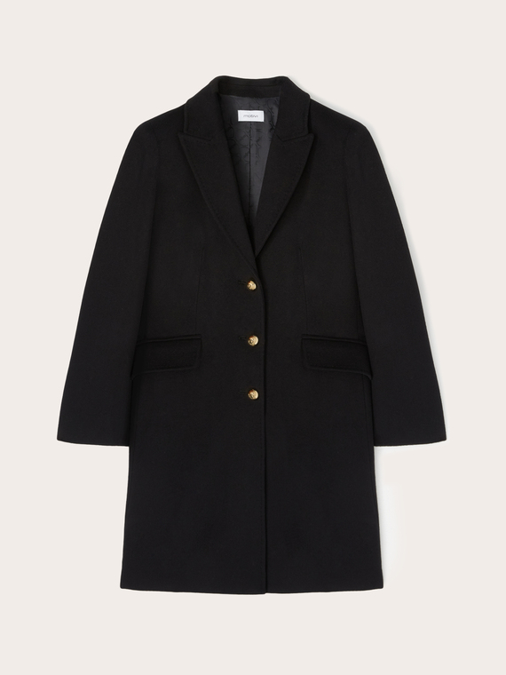 Single-breasted slim fit coat