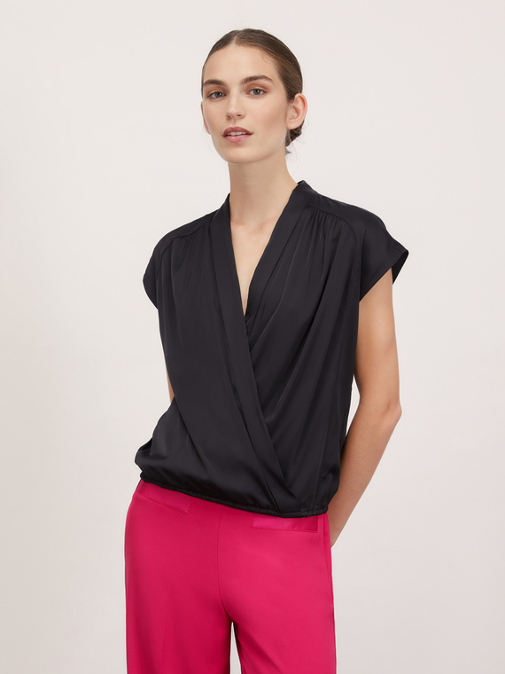 Blusa quimono de raso