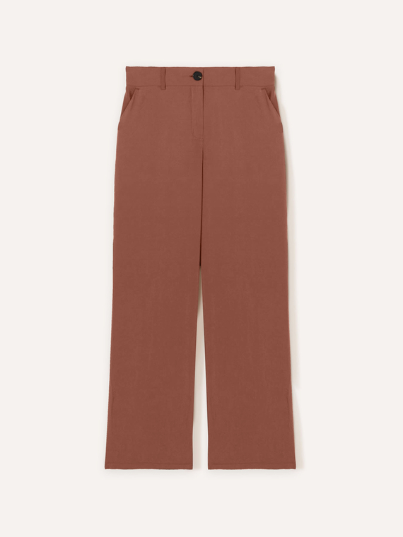 Mixed modal palazzo trousers