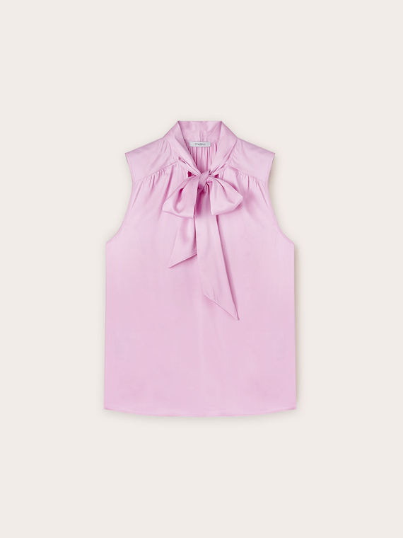 Top with satin bow