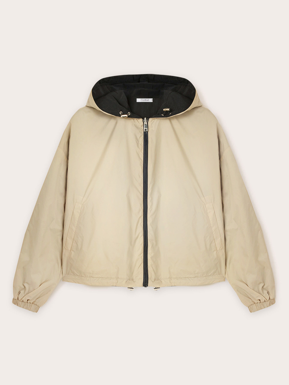 Reversible nylon short jacket