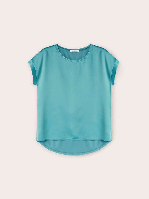 Dual fabric T-shirt