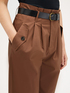 Trousers with pleats and belt image number 2