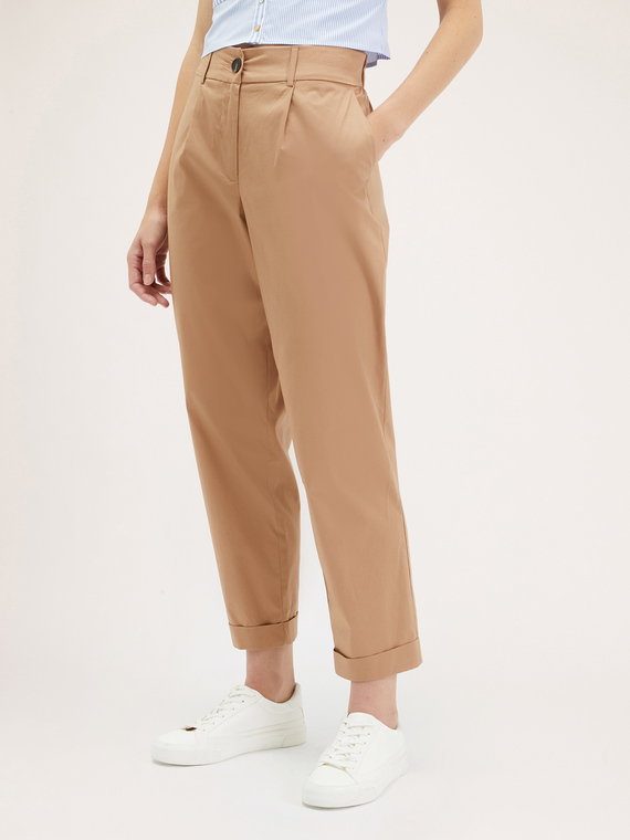 Cotton baggy trousers