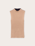 Tank top in maglia bicolor image number 4