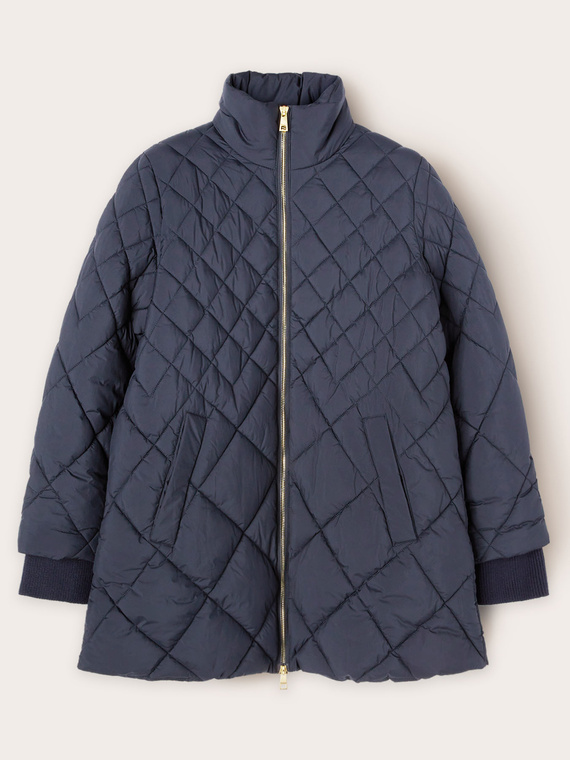 Diamond quilted padded jacket