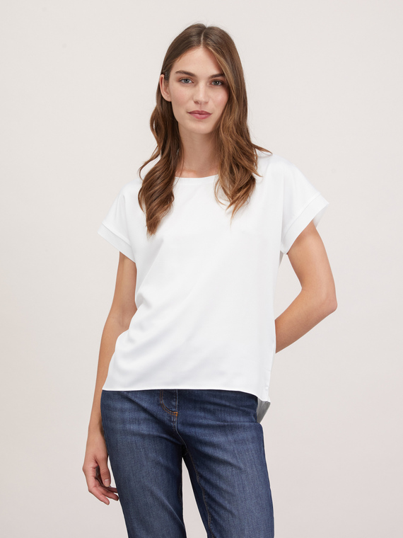 Dual fabric T-shirt