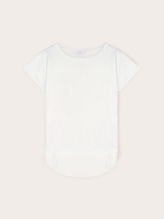 Dual fabric T-shirt