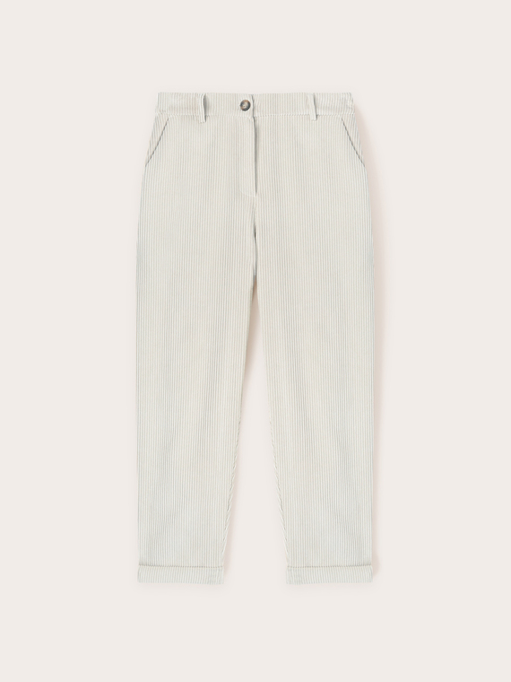 Corduroy chino trousers