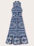 Hemdblusenkleid mit Halstuch-Muster image number 5