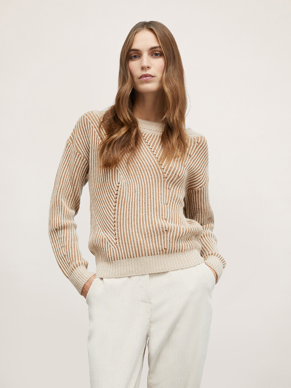 Wool blend vanisé sweater