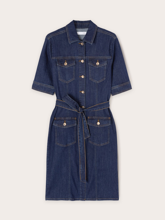 Robe chemisier en denim