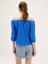 Blusa con scollo elastico off-shoulder image number 1