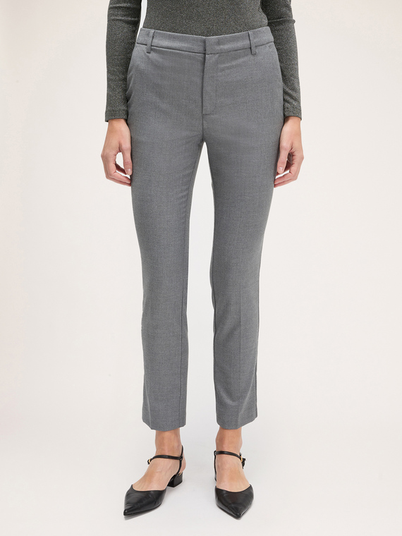 Pantalon regular en polyviscose