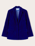 Giacca blazer in velluto liscio image number 4