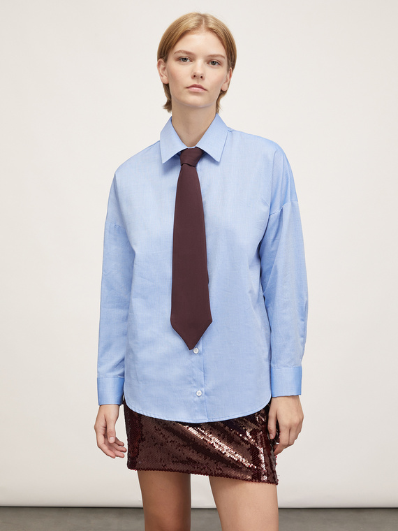 Oxford shirt with necktie